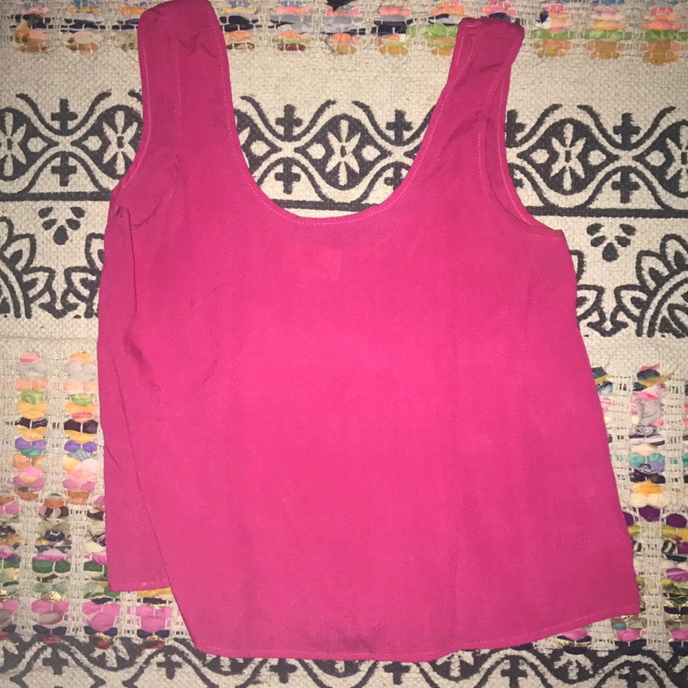 Dark pink crop top made in Mexico size xs